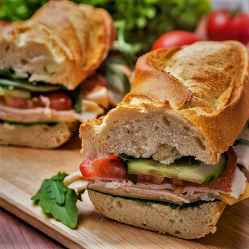 Afbeelding van Belegd half stokbrood gezond de luxe