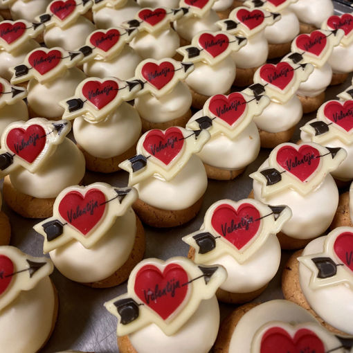 Afbeelding van Valentijn opgemaakte bitterkoekjes