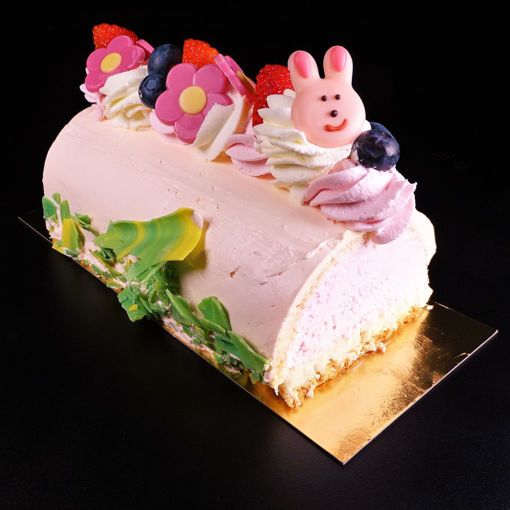 Afbeelding van Gebaksrol voorjaar Aardbeien