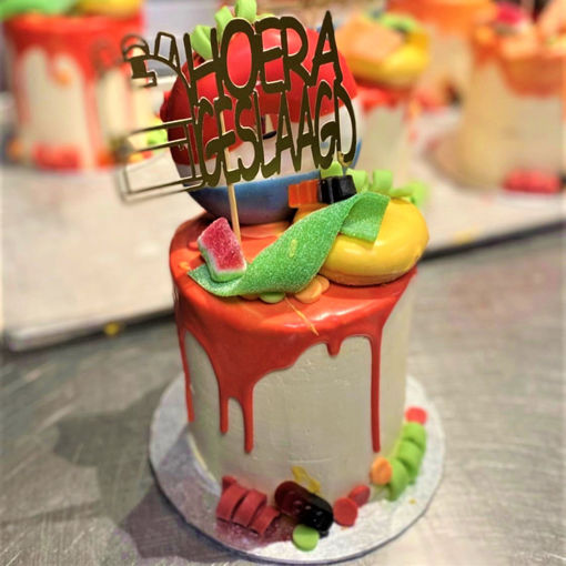 Afbeelding van Geslaagd Driptaart FEEST